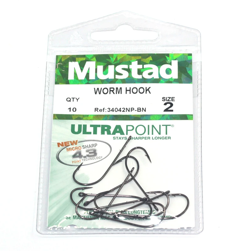 Anzuelo de pesca invertido Mustad 34042NP-BN con mango recto - imagen 3