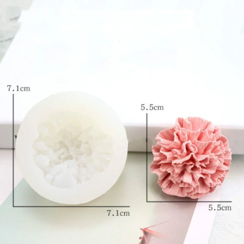 Detalles del molde de silicona floral