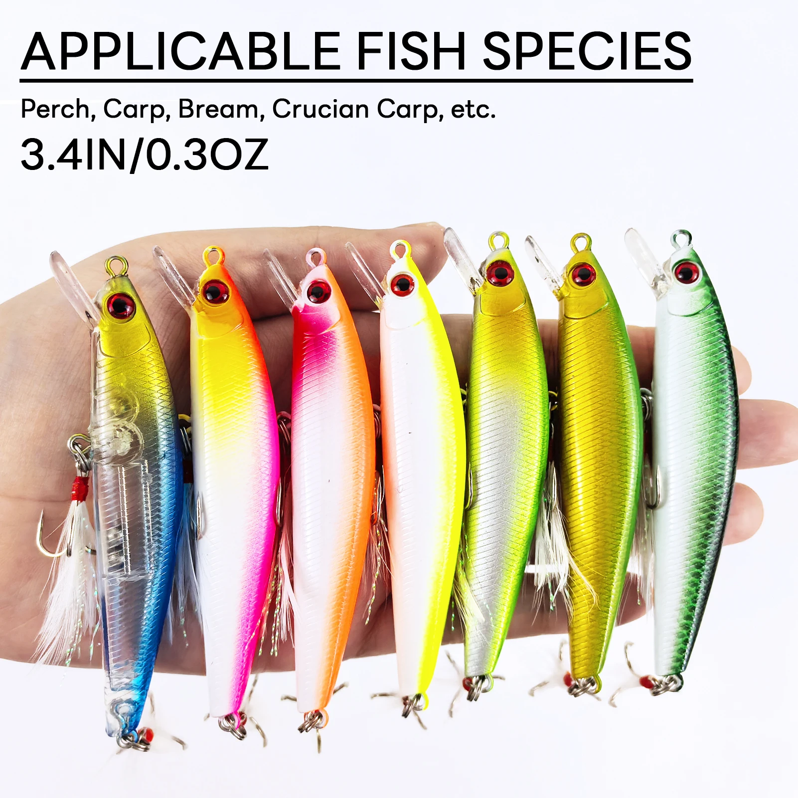 Free Fisher Jerkbait Wobbler para lucio y trucha de señuelo - imagen 3