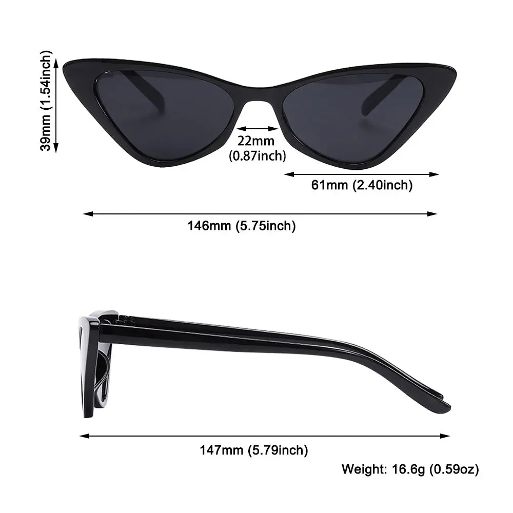 Gafas de sol retro estilo ojo de gato para pesca deportiva - imagen 5