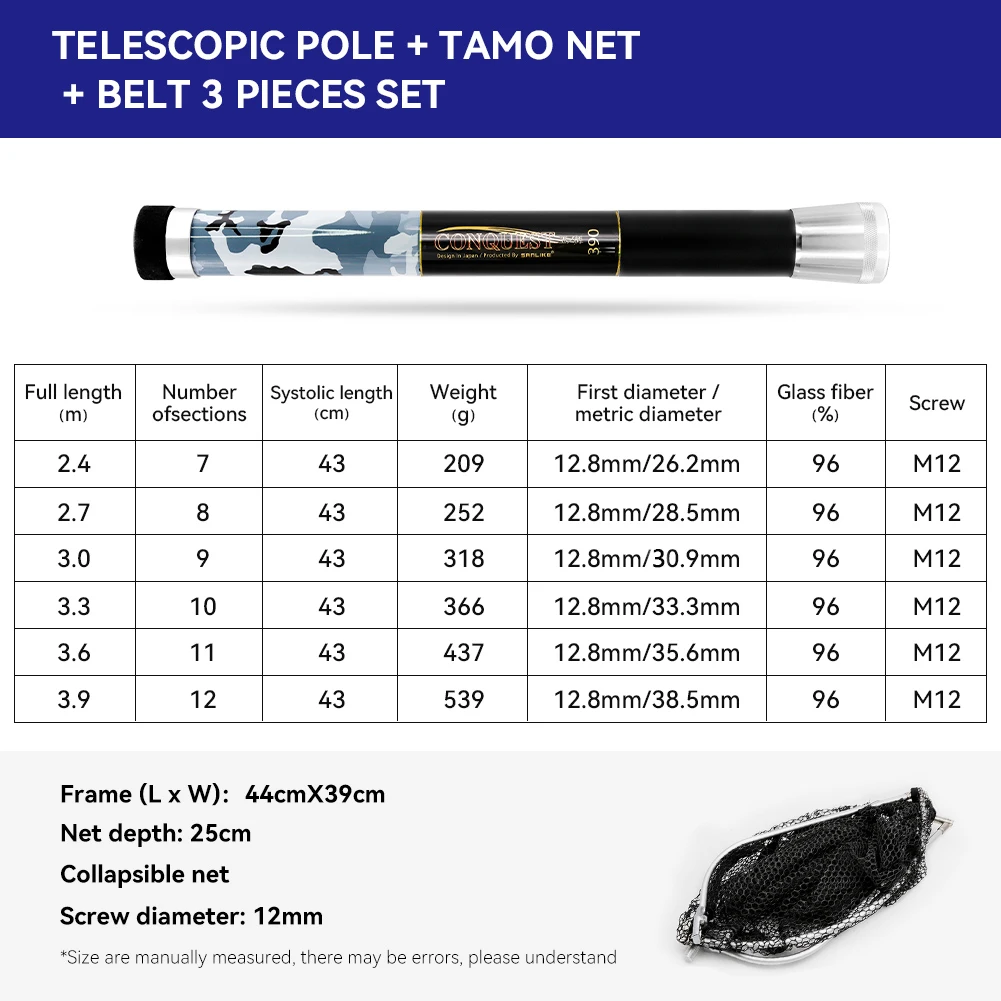 Vista del sistema de rosca y la unión entre secciones telescópicas