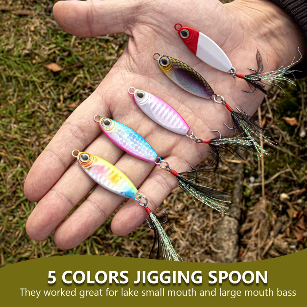 Señuelos Metálicos Wobbler, Spinner y Spoon 10g/15g – Lucio, Trucha, Lubina - imagen 4