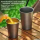 Taza de cerveza de titanio mate para camping y senderismo - imagen 3