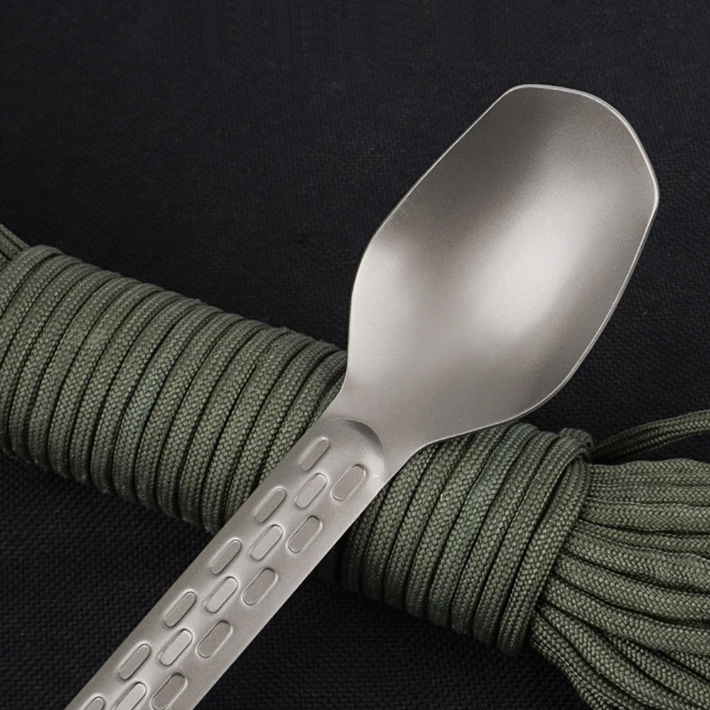 Cuchara de titanio para pesca camping senderismo y cenas al aire libre - imagen 4