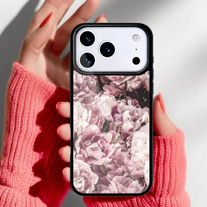 Funda vintage hojas y flores para iPhone