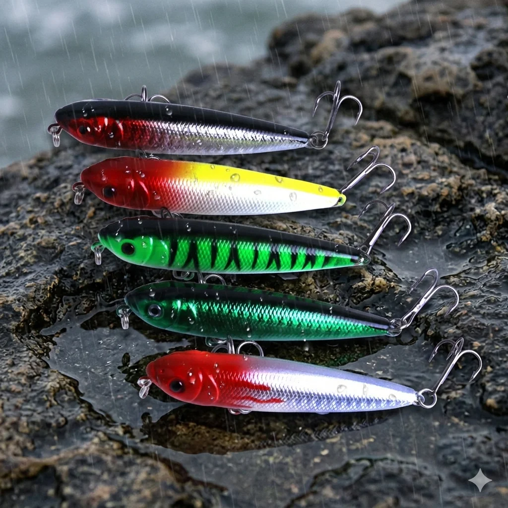 Señuelo flotante tipo lápiz para pesca de superficie
