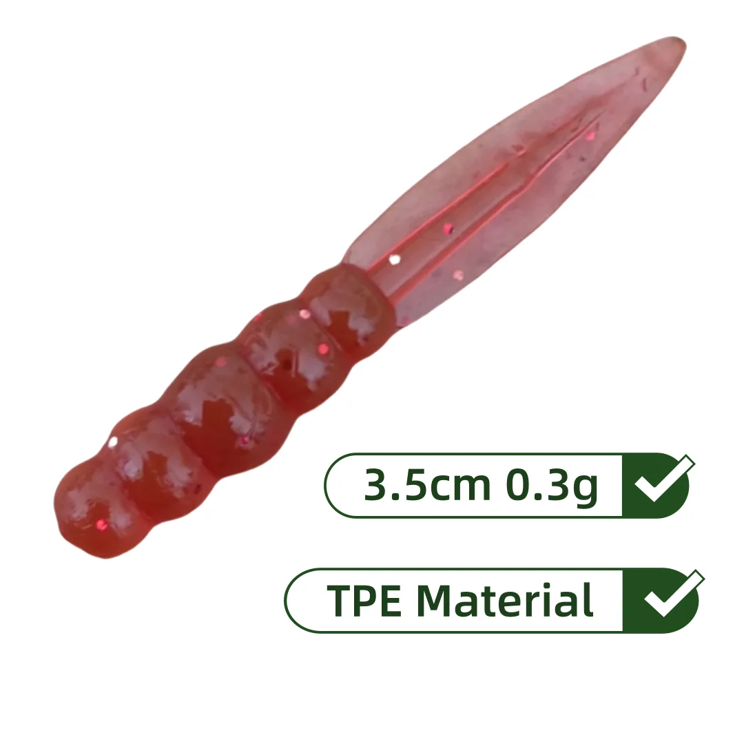 Swolfy vinilos flotantes TPR para micro pesca trucha y perca