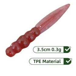 Swolfy vinilos flotantes TPR para micro pesca trucha y perca