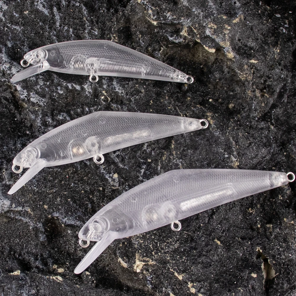 Crankbait flotante Dr.Holife con sonajero y cuerpo sin pintar - imagen 3
