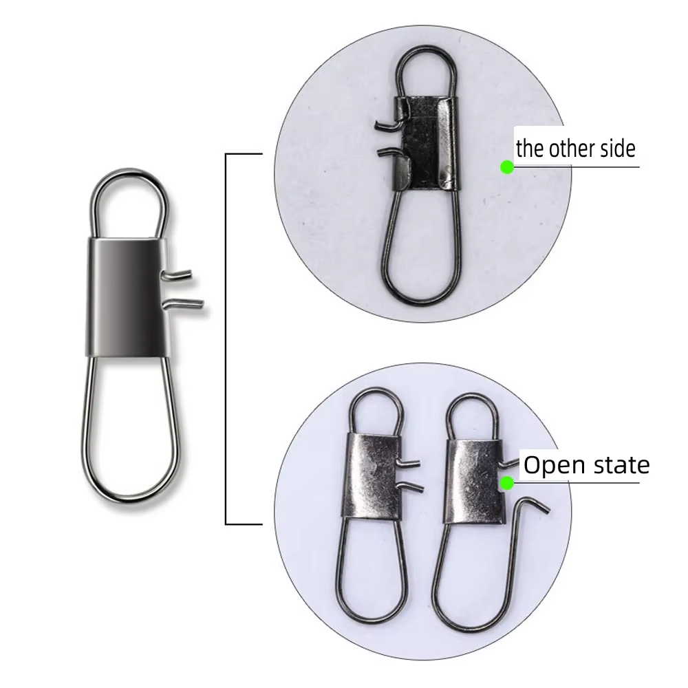 Conector giratorio de acero al carbono para pesca - imagen 4