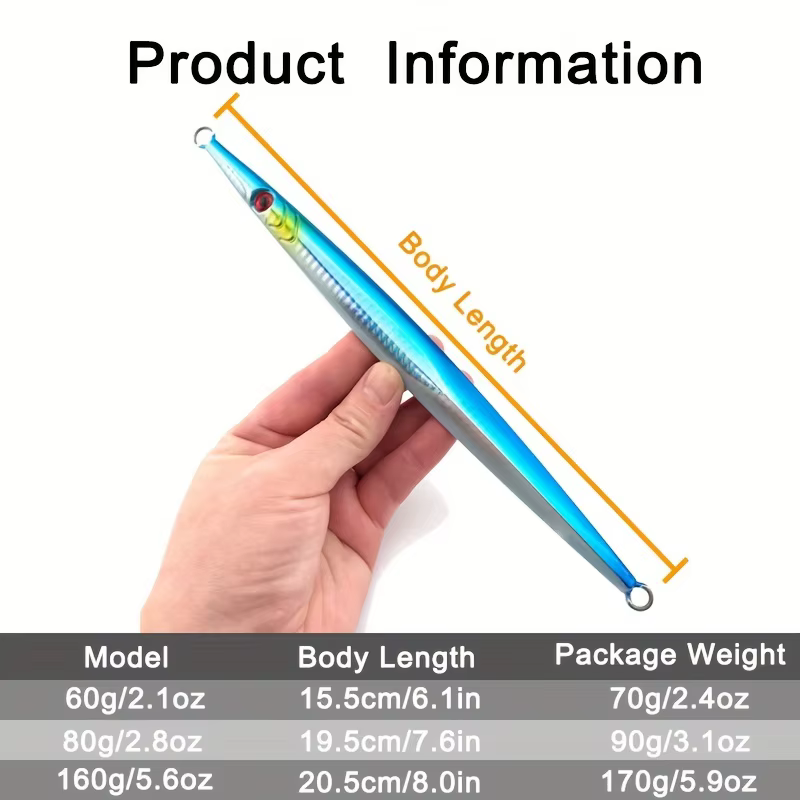 Jig vertical de plomo para agua salada – para aparejos en barco - imagen 3