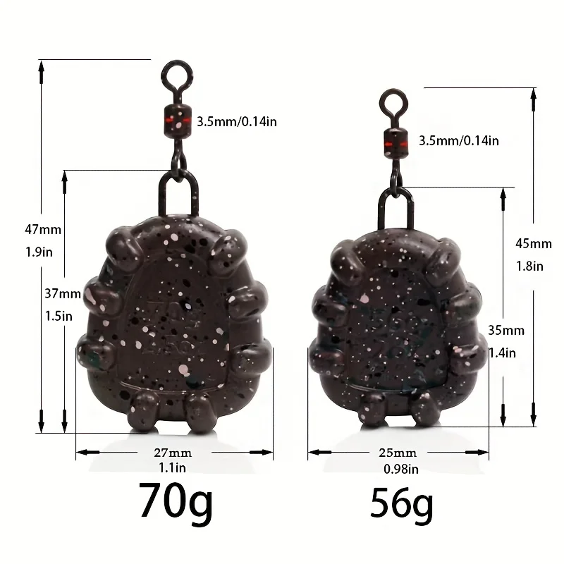Plomos para carpa YOTO de plomo puro – accesorios de pesca - imagen 4