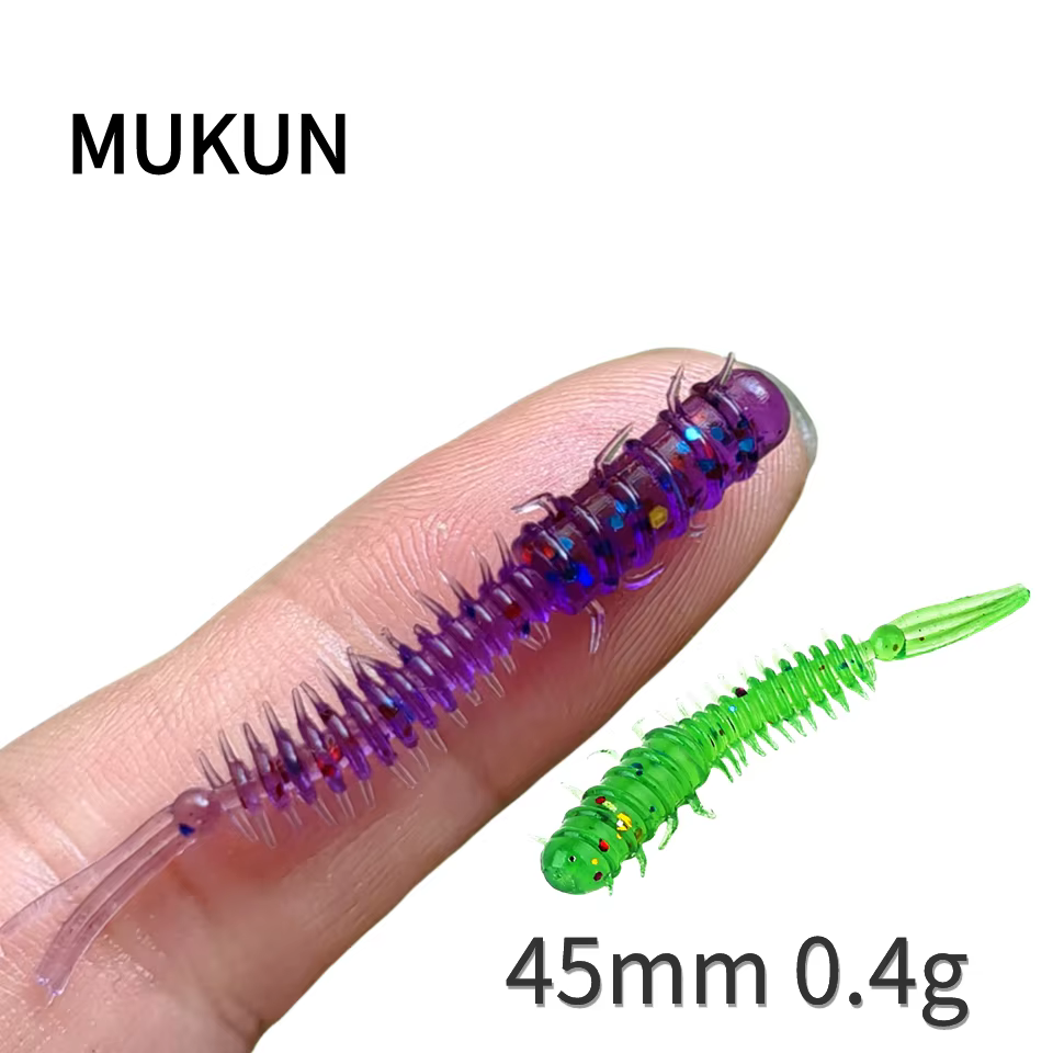 MUKUN Señuelo de goma 45mm – Cebo silicona para lubina