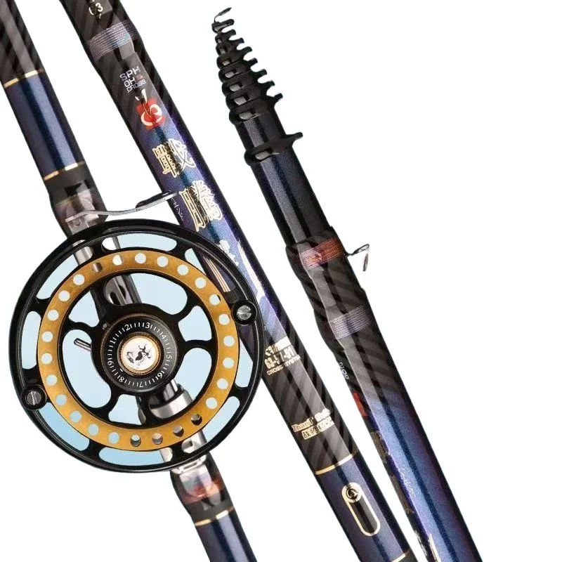 Combo caña ultraligera hueca de carbono alto multi-posición ultradura - imagen 2