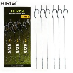 Hirisi TS115 Anzuelos pre-atados para carpa y feeder – duraderos