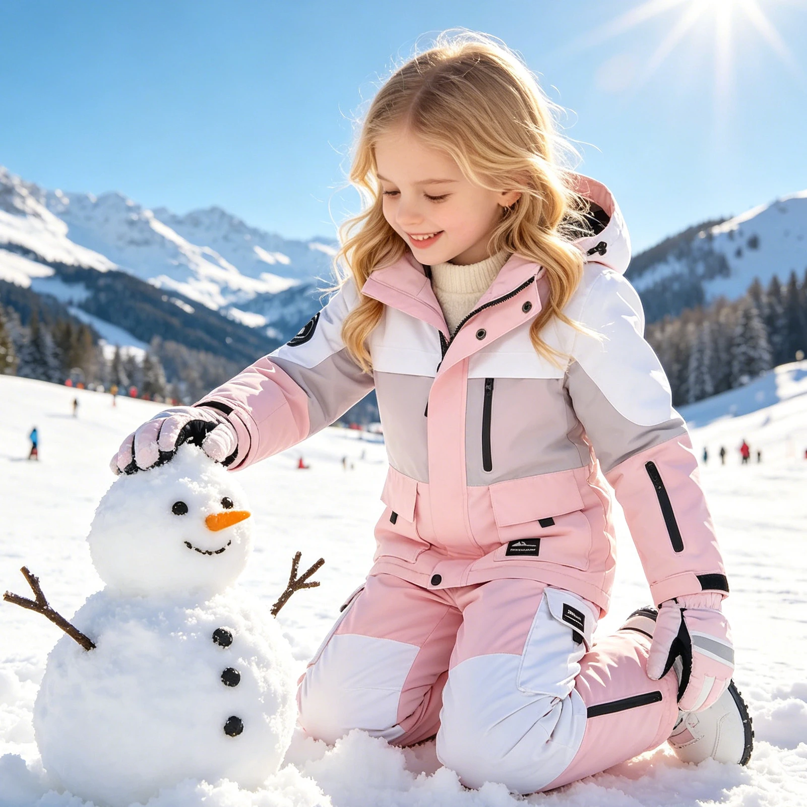Traje de esquí infantil impermeable y resistente al viento - imagen 3
