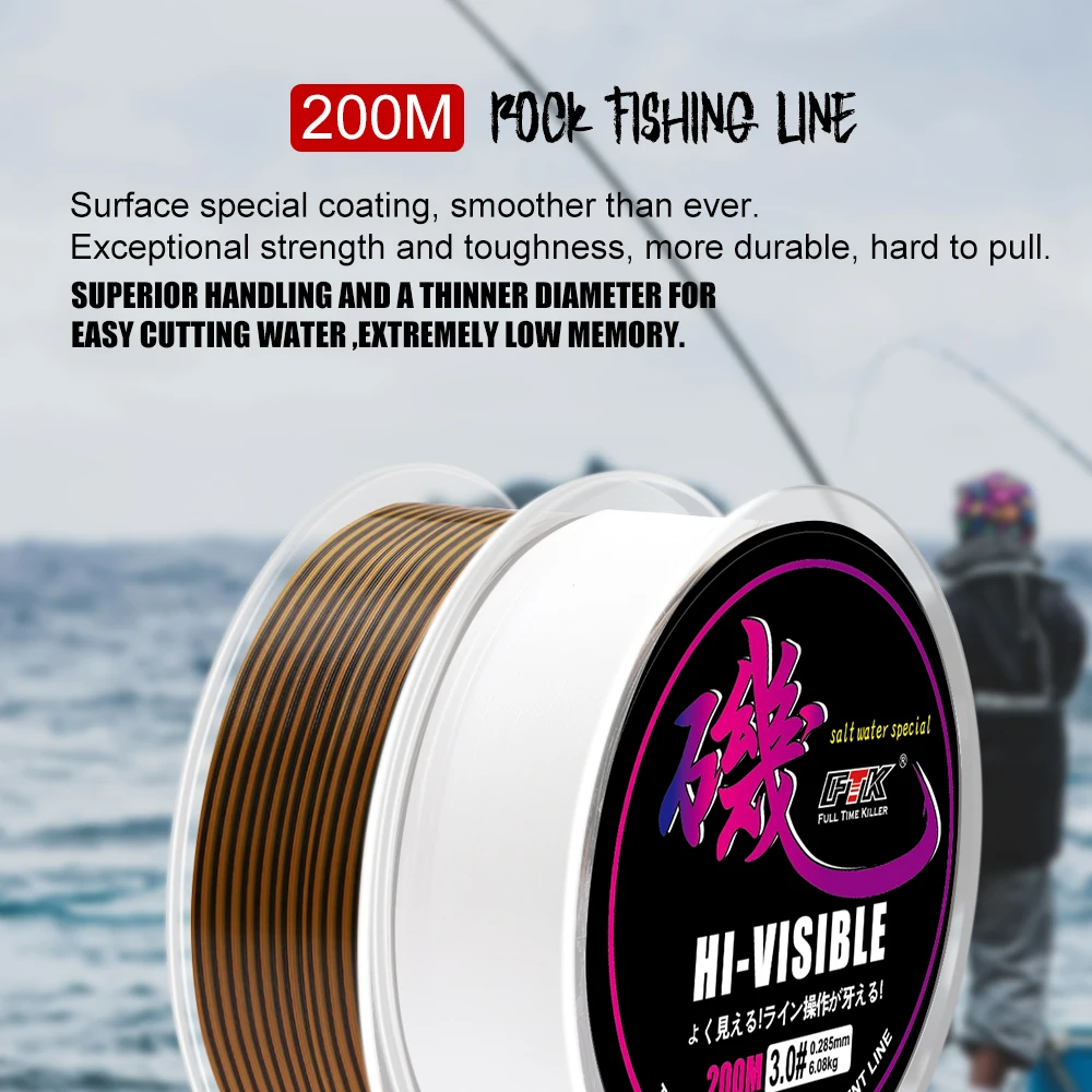 Sedal FTK en uso en pesca costera