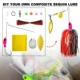 Kit Buzzbaits para pesca con faldas de goma y accesorios giratorios - imagen 2