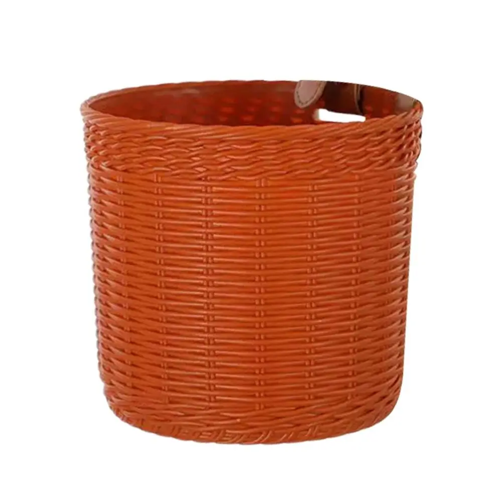 Cesta delantera de plástico retro tejida con asa para herramientas - imagen 5