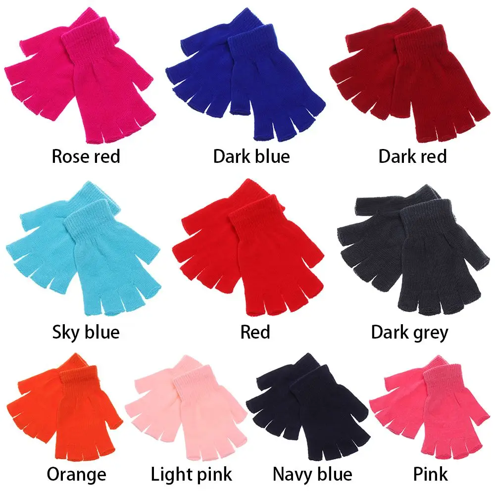 Guantes fingerless de punto para pesca – Invierno térmicos unisex - imagen 5