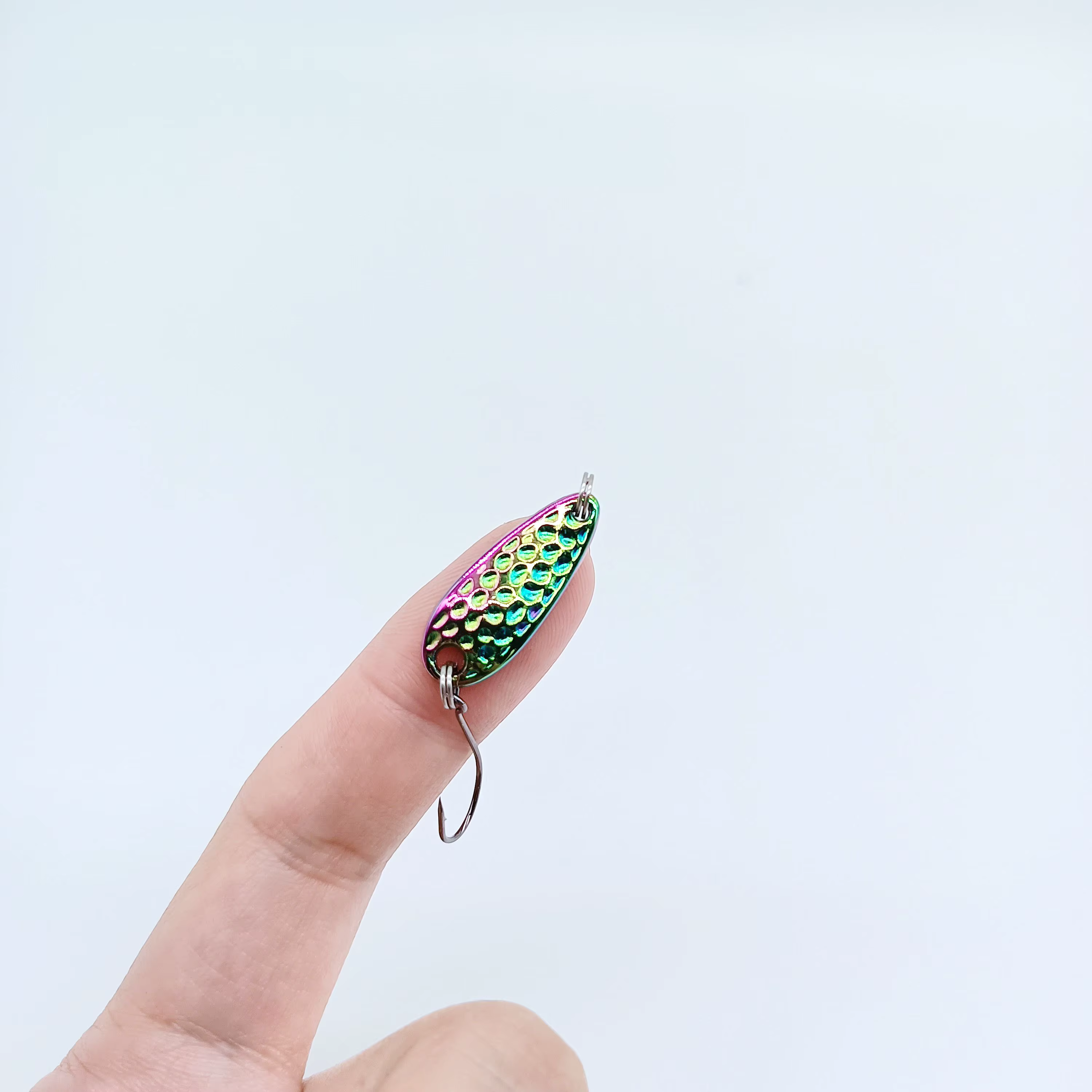 DUODUOYU Señuelo Spoon trucha - Metal con lentejuelas