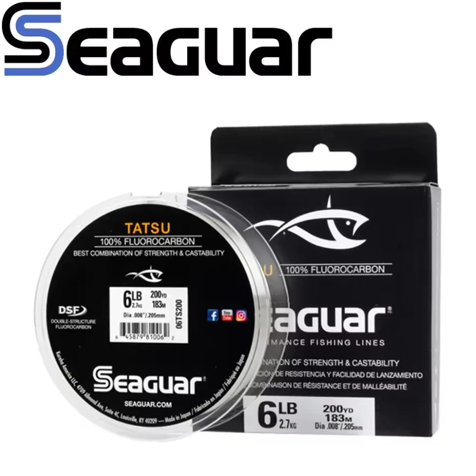 Línea de fluorocarbono SEAGUAR TATSU en carrete