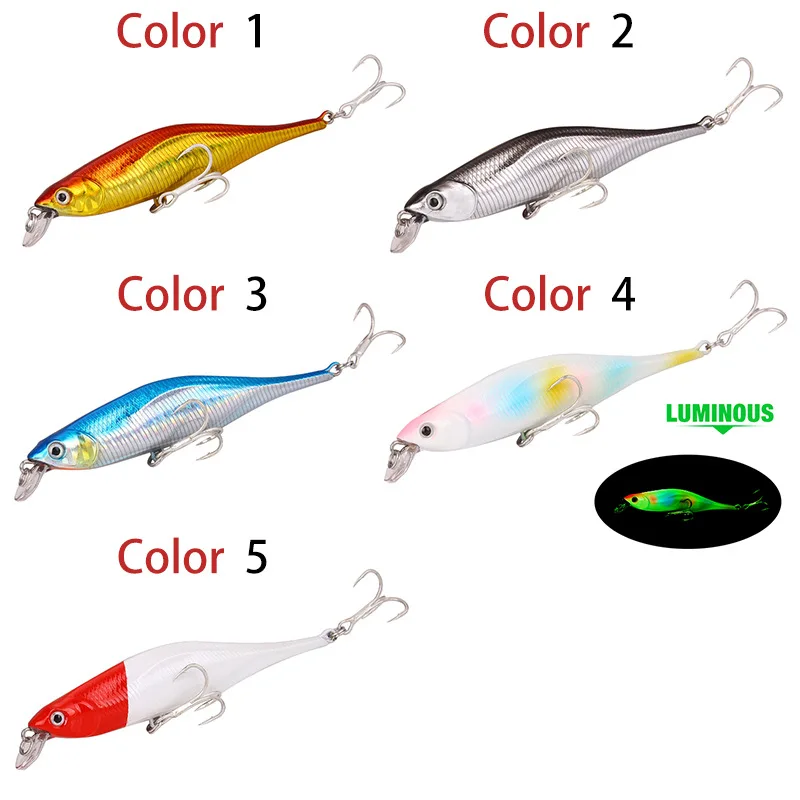 Señuelo Minnow Wobbler suspendido para lubina y trucha de agua salada - imagen 5