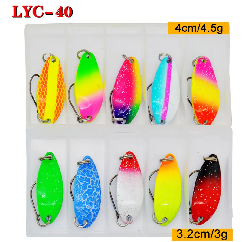 Señuelo cuchara ultraligero para pesca de trucha