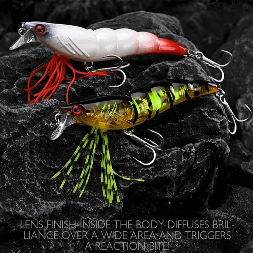 Señuelo Wobbler Minnow superficial Flash Shrimp Longcast 3D - imagen 3