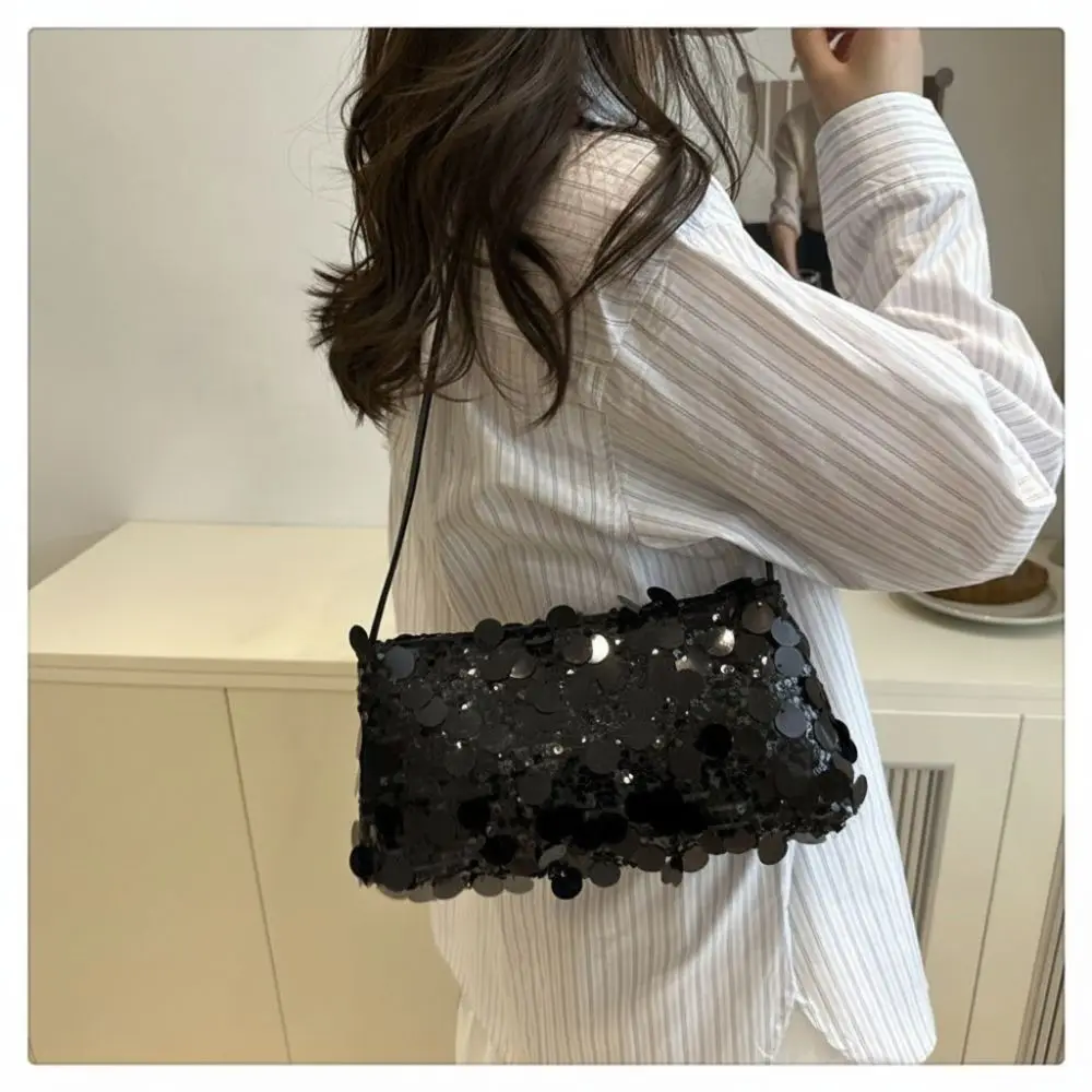 Bolso bandolera ligero con lentejuelas para mujer, fiesta de noche - imagen 4