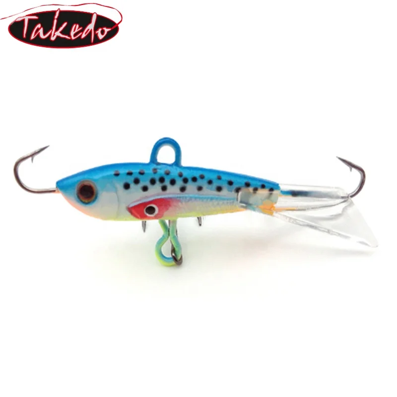 Señuelo pesca en hielo jig TAKEDO SP23 con plomo y contrapeso