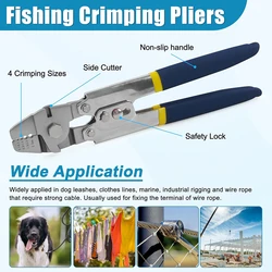 Kit de Crimpado para Pesca con Alicates, Mangas de Acero y Cuentas