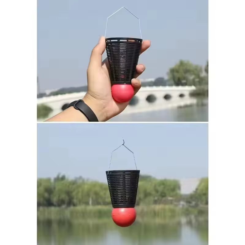 Trampa carpa jaula cebo soporte alimentador de accesorios pesca - imagen 5