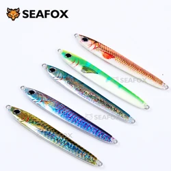 Señuelo duro para jigging lento de lubina: metal brillante