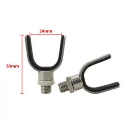 Hirisi Buzz Bar de acero inoxidable con cabezal para cañas de pescar