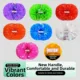 Pompones multicolores para animadoras: accesorios de fiesta y baile - imagen 2