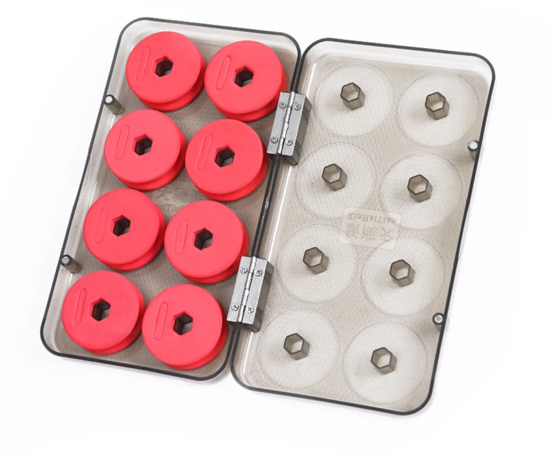 Caja compacta para guardar los carretes