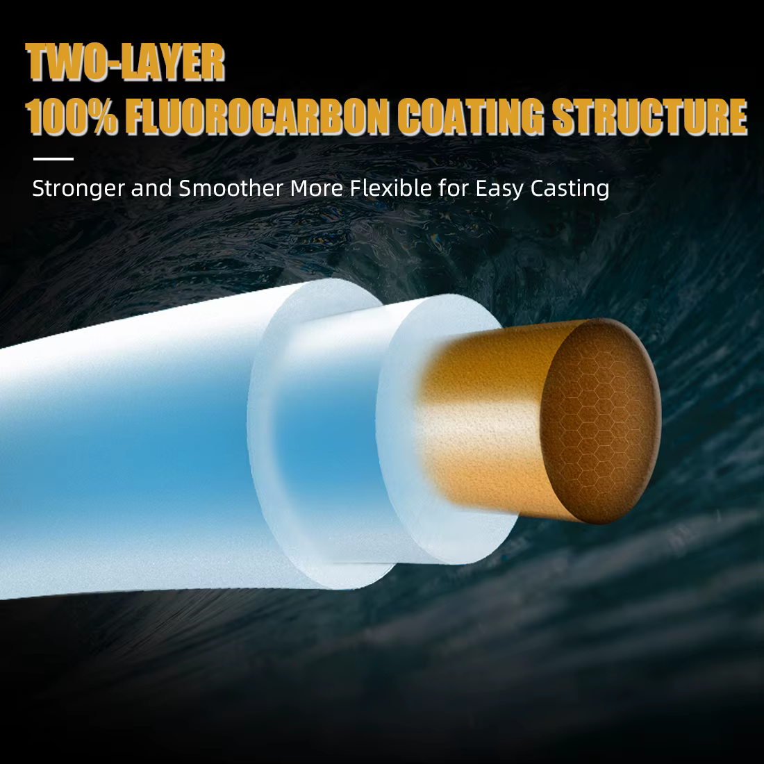 SeaKnight T1II Líder Fluorocarbono - Línea hundimiento para carpa - imagen 3