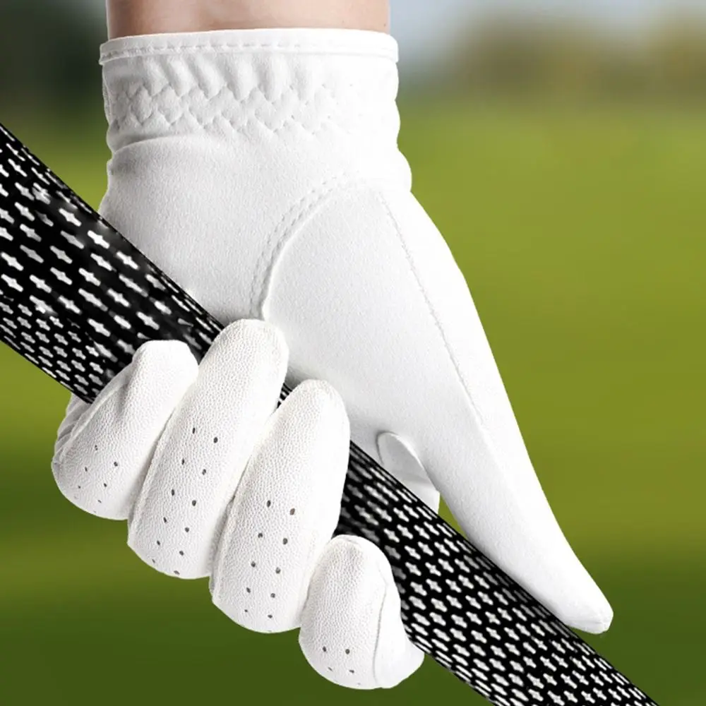 Guante de golf en uso