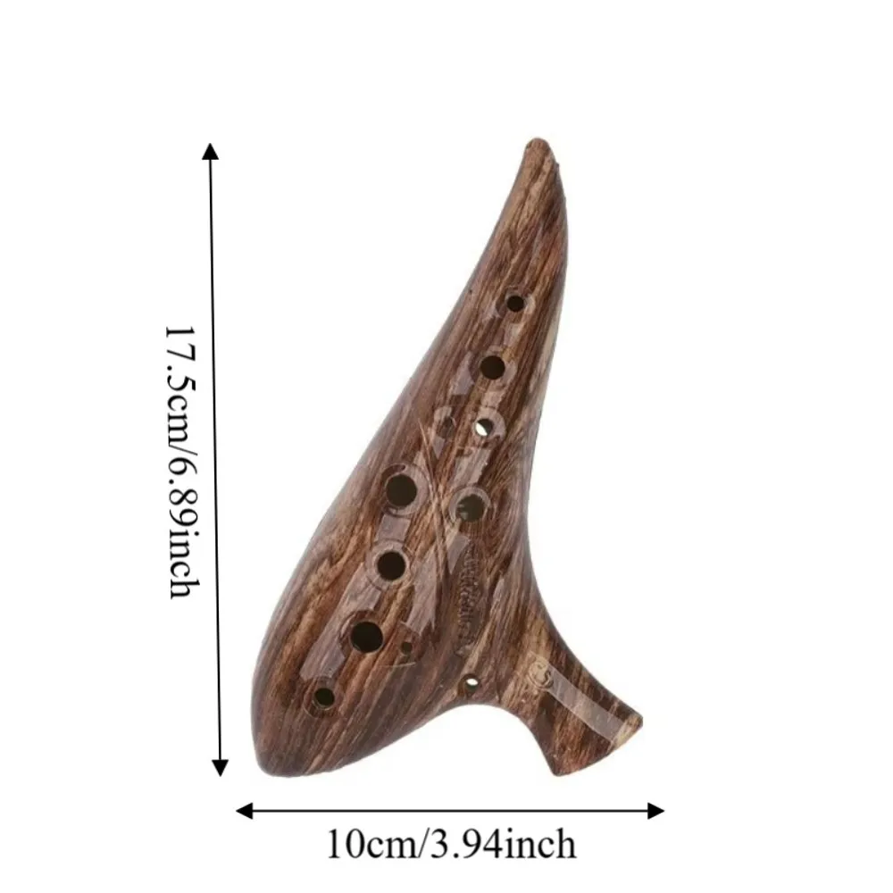Ocarina de C alto con orificios, resina ABS curvada - imagen 5
