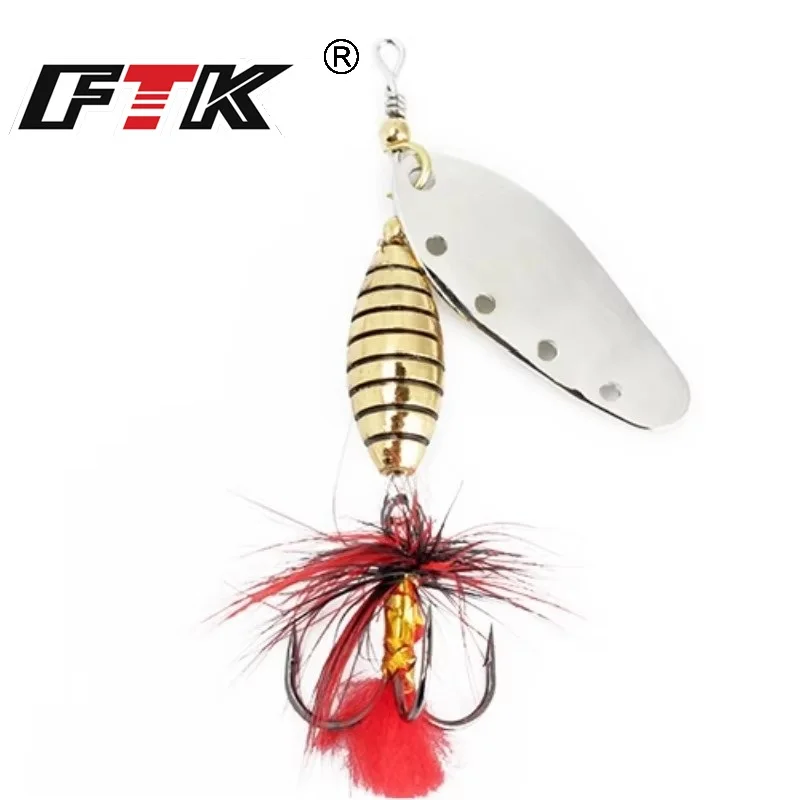 FTK Spinner Bait triple anzuelo para lubina y lucio - imagen 5