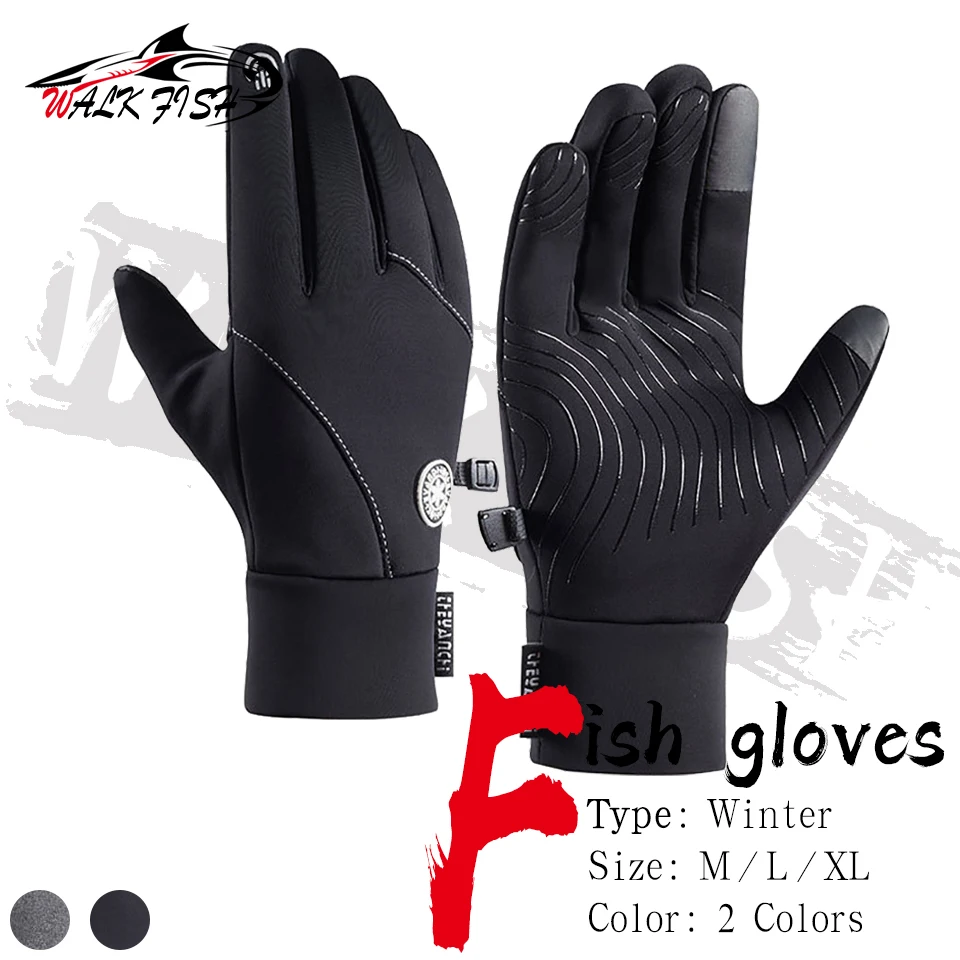 WALK FISH Guantes de pesca antideslizantes – Invierno acolchados - imagen 2