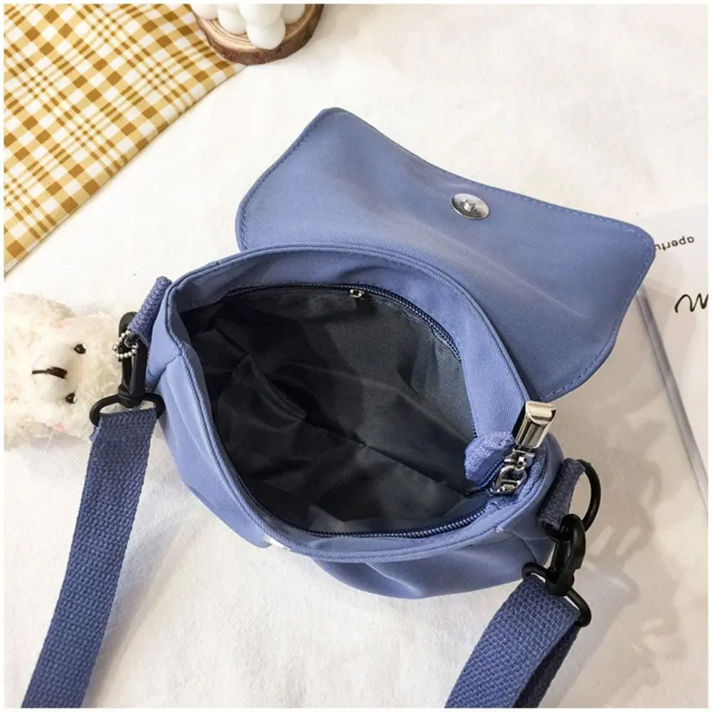 Bolso bandolera cuadrado de lona con letras