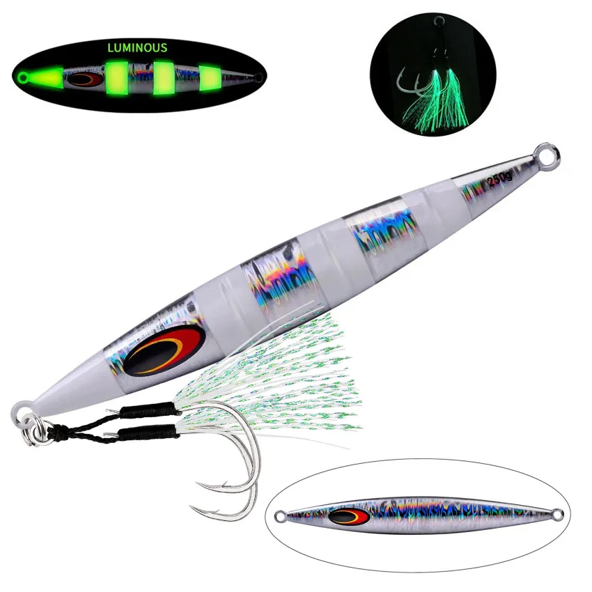 Wobbler Vertical Luminoso - Hundimiento lento para jigging - imagen 4