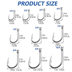 Anzuelos Circle Hook acero inoxidable para mar