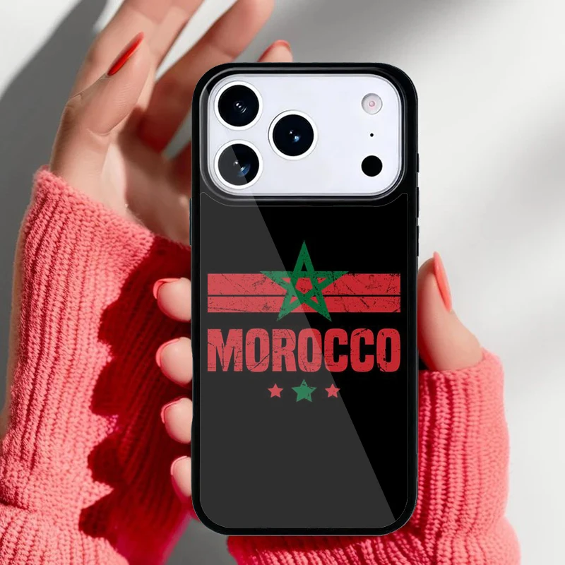 Funda con bandera marroquí instalada en iPhone