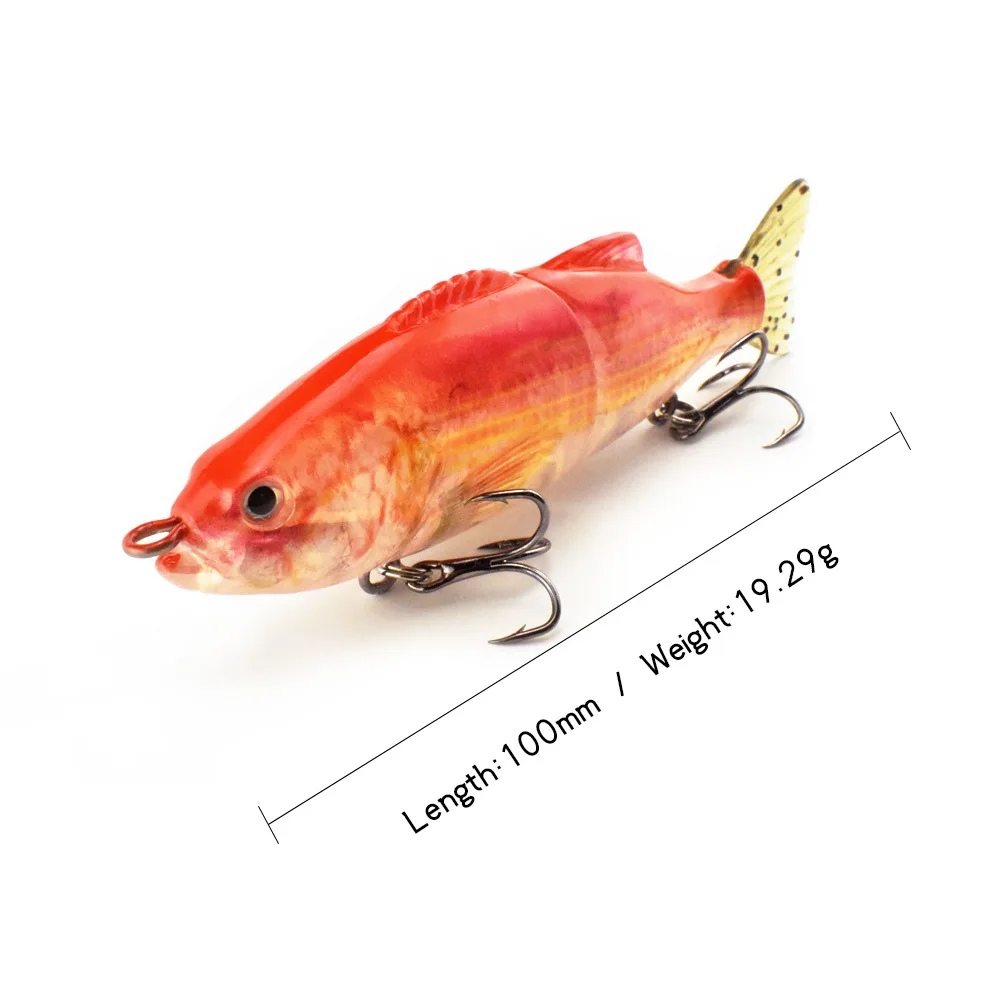 Swimbait multiarticulado Glide S de natación lenta para trucha - imagen 2