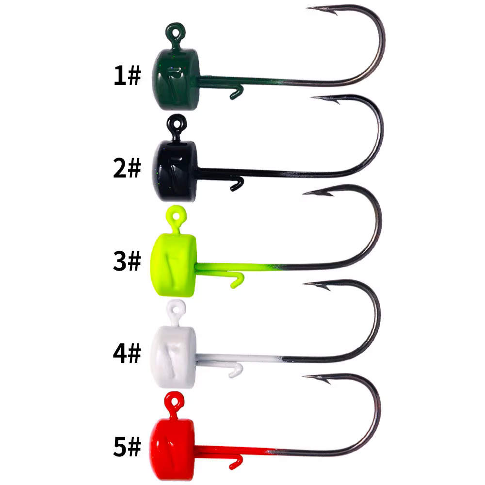Anzuelos Ned Rig sin malezas cabeza de seta 2,6-7g para vinilo y Lucio - imagen 2