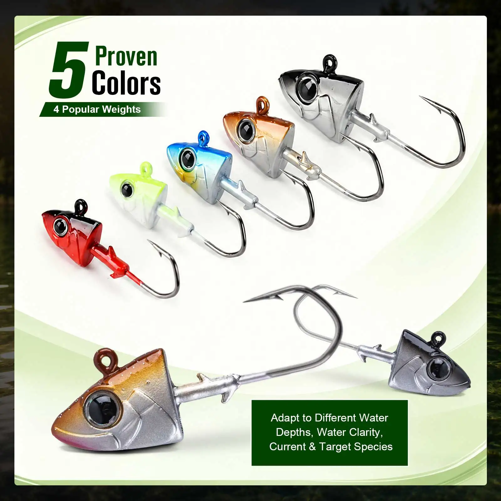 Anzuelos Jig Head con plomo para jigging, señuelos metálicos - imagen 2