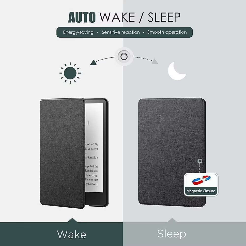 Funda TPU KPW6 con soporte para Kindle Paperwhite 2024 – Anti - imagen 2